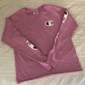 Champion long-sleeve logo tee